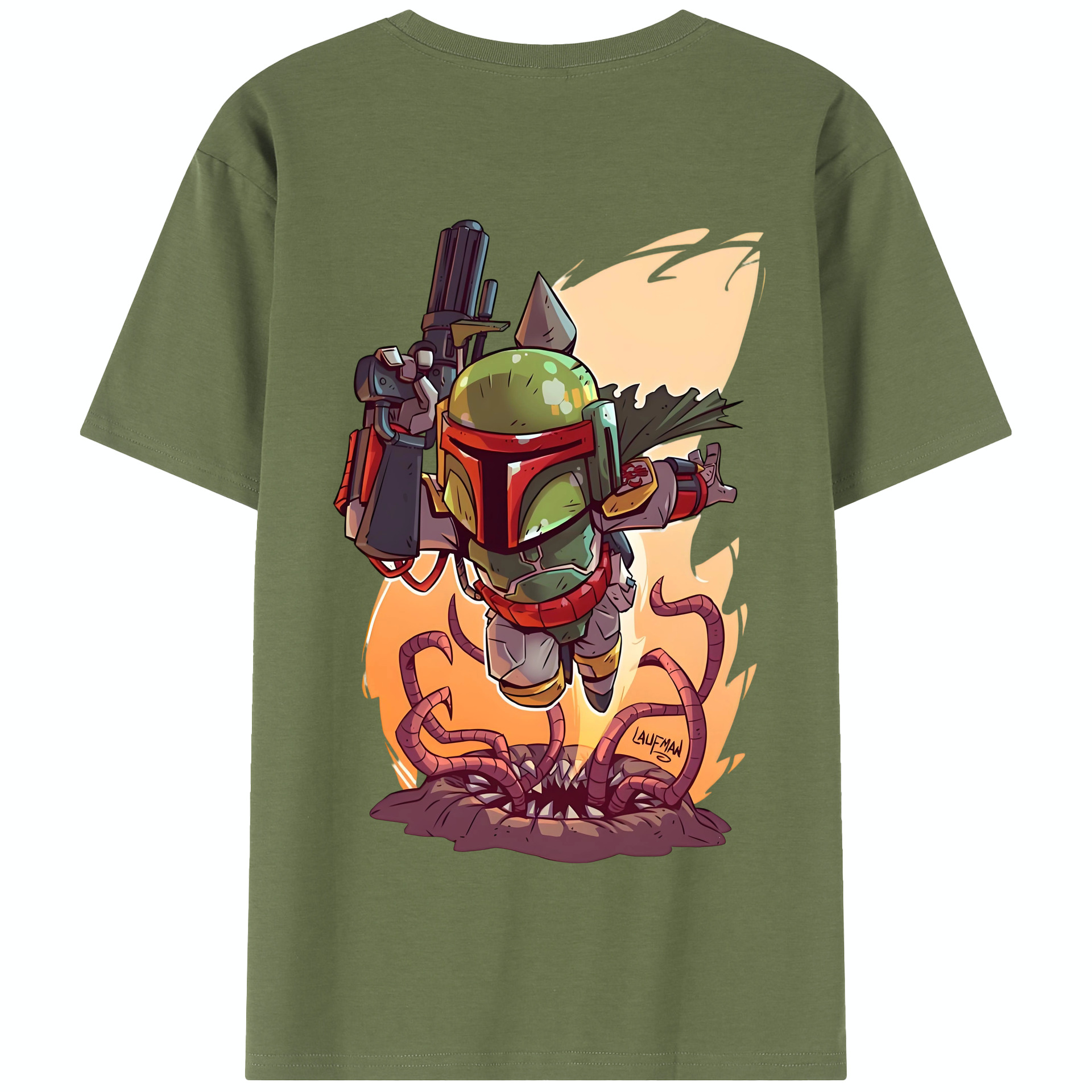 （画像用） スター・ウォーズ Star Wars 綿100％半袖Tシャツ（背面プリント）